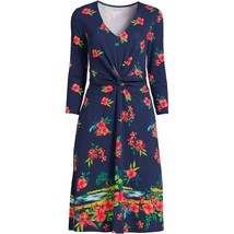 LANDS&#39; END Fit and Flare DRESS Size: MEDIUM Tall (10T - 12T) New SHIP FREE - £77.68 GBP