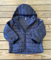 Baby Gap Primaloft Kid’s Full zip Hooded Puffer jacket size 4 Grey Ce - $17.81