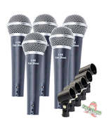 Studio Recording Microphones with Clips (5 Pack) by FAT TOAD - Vocal Han... - £38.98 GBP