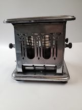 Vintage Electric Toaster Art Deco Chrome Flip-Down Door Style 19? - $17.82