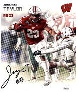 JONATHAN TAYLOR SIGNED Autograph 8x10 Wisconsin BADGERS PHOTO JSA CERTIFIED - $110.24 CAD
