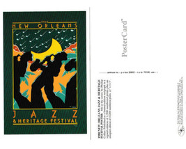 1980 New Orleans Jazz Festival Poster Post Card - £4.63 GBP