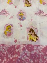 Disney Shimmering Beauty Cinderella Belle Snowwhite Full Flat Sheet - $11.88