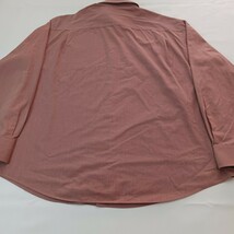 Perry Ellis America Men's Burnt Red Cotton Blend Button Up Shirt Long Sleeve XL image 2