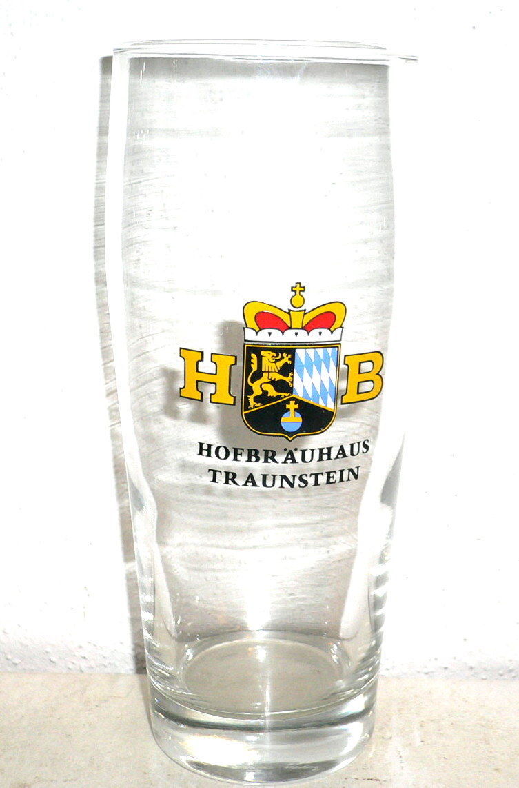 Hofbrauhaus Traunstein 0.5L German Beer Glass - $9.50