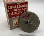 Vintage Craftsman Circular Saw Filing Vise 9-3531 3531 In Original Box - £18.57 GBP