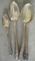 Lot of 4 Vintage Original Rogers Silverplate Flatware Spoons Same Patter... - $13.86