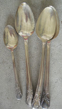 Lot of 4 Vintage Original Rogers Silverplate Flatware Spoons Same Patter... - $13.86