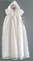 Pippa &amp; Julie Baby Girls Lace Christening Gown, 3 to 24 Months New - £20.35 GBP