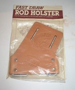 NIP Vintage Webber Brown Leather Fast Draw Fishing Rod Holster - $8.91