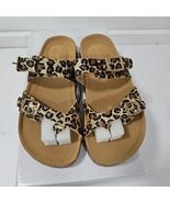 Girls Steve Madden Sandals Leopard Print Sparkles Size 1 NIB - $290.91 MXN