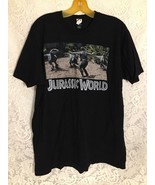 Jurassic World Men&#39;s Graphic Black T-Shirt L Unisex - £11.68 GBP