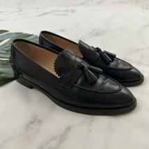 J.Crew Womens Biella Loafer Flats Size 5.5 Black Patent Leather Tassels ... - $49.49