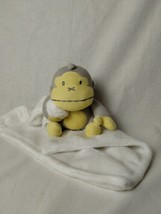 Baby Sun Bum Monkey Duke Gray Yellow Knitted Plush Lovey 13” - $11.87