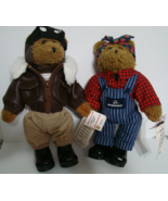 Vint Boeing Rosie The Riveter &amp; Hank Aviator Teddy Bears From the Boeing... - $958.28 MXN