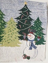 Set Of 2 Same Tapestry Placemats,13&quot;x19&quot;, Christmas Trees,Snowman &amp; Red Truck,Ch - £10.27 GBP