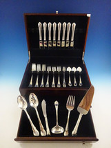 Modern Victorian by Lunt Sterling Silver Flatware Set For 8 Service 46 P... - £1,731.32 GBP