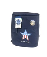 Life is Good USA Star Flag Backpack Cooler 18 cans Dark Blue New - £23.45 GBP