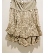Luna Luz: Tied &amp; Dyed Seersucker Cotton Skirt - £144.30 GBP