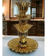 RARE MID-CENTURY Single Brass Palmette Table Lamp Base by Feldman 25&quot; - $34,811.06 MXN