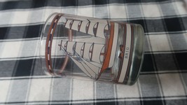 Vintage George Briard Brig Schooner Whiskey Glass 4&quot; - $48.02