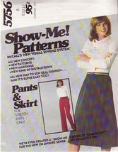 Mc Call&#39;s Vintage Pattern 5756 Sizes 8/10/12 Misses&#39; Pants And Skirt Uncut - £2.35 GBP