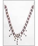 Collar Con Plata Y Granate - $999.75 MXN