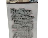 Spellbinders Dear Ruby Large Background Stamp Tammy Tutterow Designer Se... - $15.76