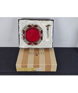 BOMBAY Scarlett Wine Bottle Coaster Stopper Red Silver Rhinestones Nouveau - $22.72