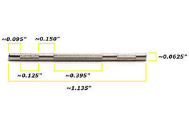 1 Bto Ho Slot Car Aurora Afx Magnatraction G+ G-PLUS Long Rear Axle Spline 8877 - £1.17 GBP