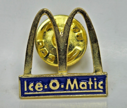 Mcdonalds Ice-O-Matic Gold Blue Golden Arches Lapel Pin Collectible Ice ... - $6.92