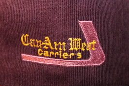 Can-Am West Carriers Canada Corduroy Hat Cap Snapback Truck Transport Fr... - £18.04 GBP