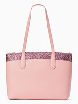 Kate Spade New York Flash Glitter Pink Tote Saffiano K8706 NWT $359 Retail FS - £98.68 GBP