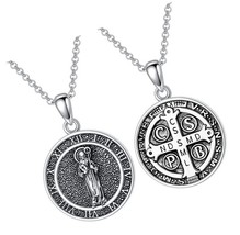 Virgen de Guadalupe Saint Benedict Medal Viking 925 - $164.76