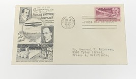 Commemorating Return of Wright Brothers&#39; Airplane US Mail Cover 1949 - £8.66 GBP