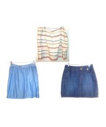 Sonoma Mini Skirts Denim Linen Blend Above Knee Skirts Size 4 - Plus 3X  - £19.82 GBP+