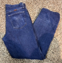 Vintage Rustler Men&#39;s distressed Denim 100% Cotton straight Jeans Blue 3... - £14.15 GBP