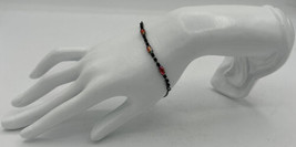 Vintage Avon Gunmetal Black &amp; AB Orange Crystal Bracelet SKU PB77 - £11.78 GBP