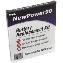 Battery Kit For Barnes And Noble Nook Color With Tools, How-To Video And... - £43.27 GBP
