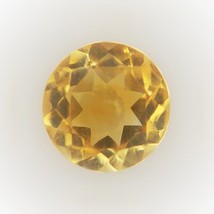 Natural Citrine Round Faceted Cut 4X4mm Amber Yellow Color VVS Clarity Loose Gem - £1.40 GBP