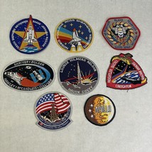 LOT of 8 NASA Space Shuttle Astronaut Crew Mission Patches Decals - £22.15 GBP