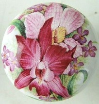 Ceramic Cabinet Knobs Orchid #3 @Pretty@ - £3.56 GBP