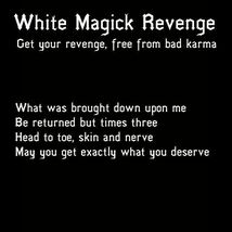 27x Full Coven White Magick Revenge Without Consequences Magick Witch Cassia4 - £78.15 GBP
