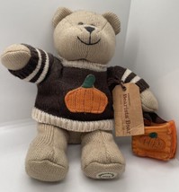 Starbucks 85th Edition Bearista Bear Plush, with Pumpkin Sweater, 2009 With Tags - £8.67 GBP