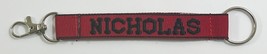 NICHOLAS Personalized Keychain Black / Red - £7.90 GBP