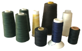 Cones Serger Overlock Sewing Thread Green Brown Navy Black White Differe... - $24.19