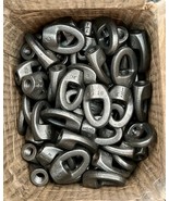BLACK MALLABLE IRON EYE HOOKS 1/2&quot; LOT of 20 - $14.80