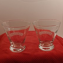 Set of 2 Bailey&#39;s Irish Cream Original Etched Logo Clear Glasses/ Barware - £15.82 GBP