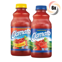 6x Bottles Clamato Picante Tomato Cocktail Drink | 32oz | Fast Shipping! - $54.08