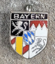 Bayern Shield Germany Crest Coat of Arms Travel Vintage Souvenir Lapel H... - £7.97 GBP
